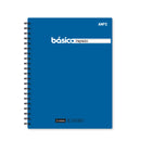 Cuaderno resortes basico azul 80 hojas