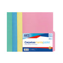 Folder manila carta pastel 25 unidades