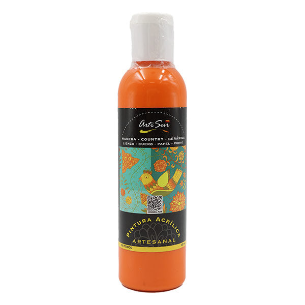 Pintura artesanal naranja 120ml