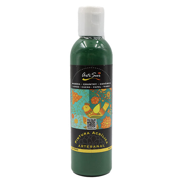 Pintura artesanal verde bosque 120ml