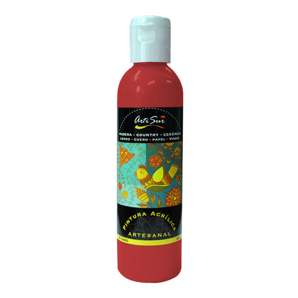Pintura artesanal rojo indio 120ml