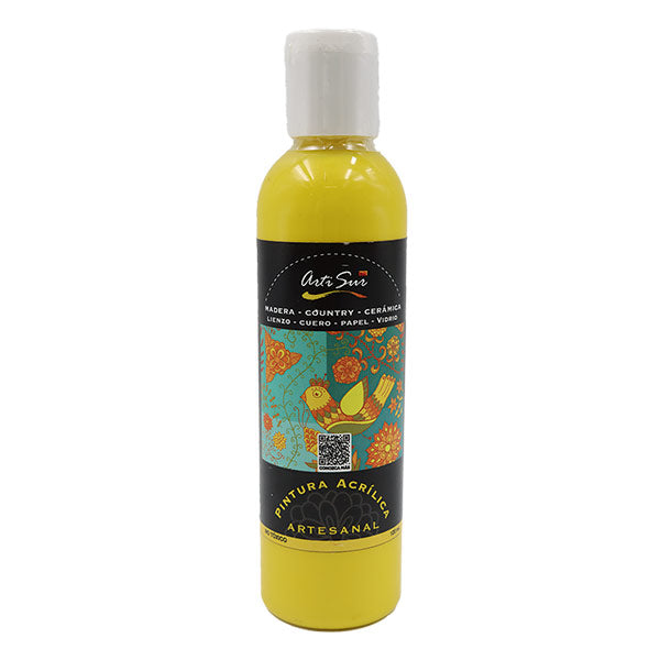 Pintura artesanal amarillo 120ml