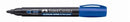 Marcador permanente azul redondo.