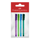 Bolígrafo fino surtido 4 unidades Faber Castell