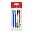 Bolígrafo medio básico 4 unidades Faber Castell