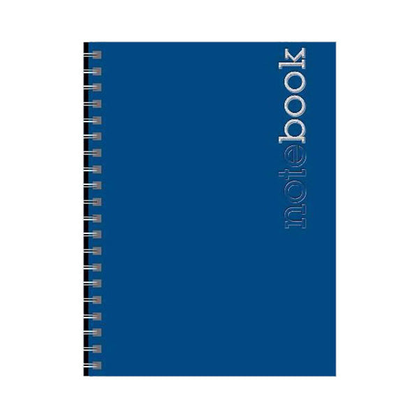 Cuaderno resorte tapa dura azul 96 hojas Book Ind Net