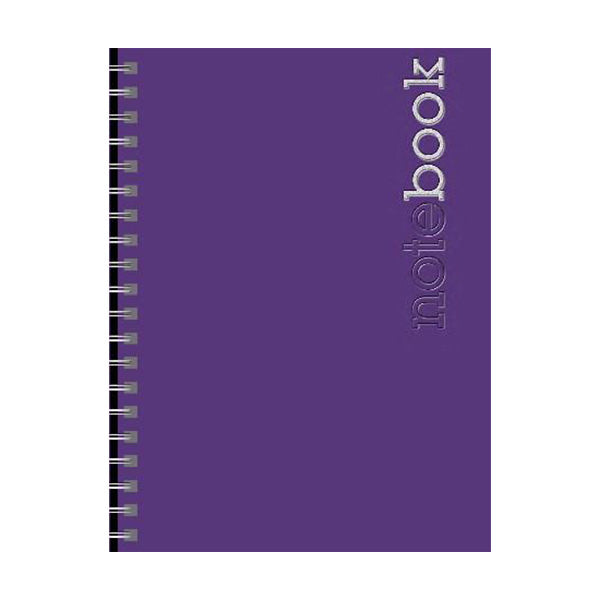 Cuaderno resorte tapa dura lima 96 hojas Book Ind Net