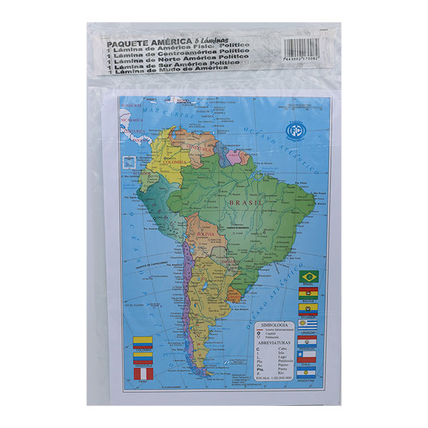 PAQUETE MAPAS AMERICA 5UND