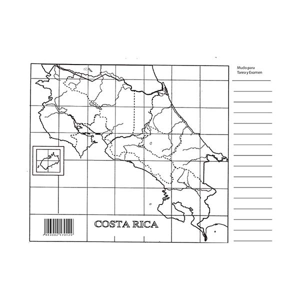 MAPA MUDO COSTA RICA