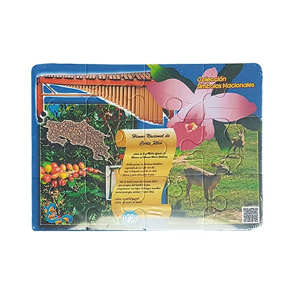 Juego didáctico 6 piezas Símbolos Nacionales.