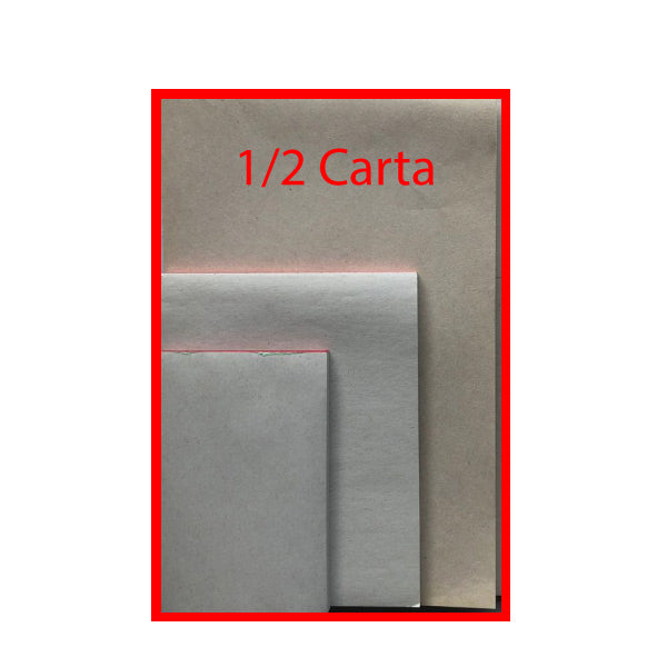 Block de papel periódico 1/2 carta.