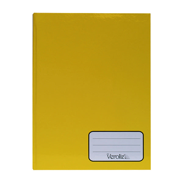 Cuaderno cosido 150 hojas pasta dura color amarill