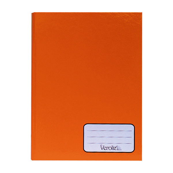 Cuaderno cosido 150 hojas pasta dura color naranja