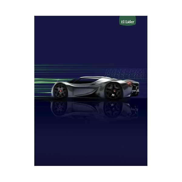 Cuaderno resortes grande surtido Masculino 200 hojas el Líder