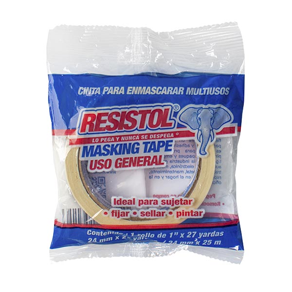 Masking tape 24 mm 27 yardas Resistol