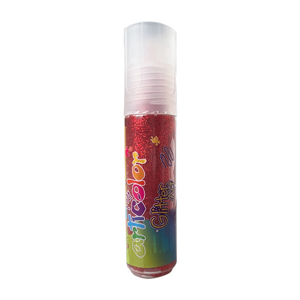 Goma escarchada 20ml rojo