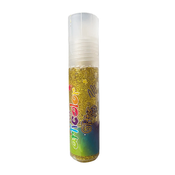 Goma escarchada 20ml dorado