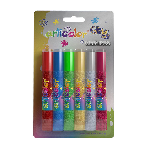 Goma escarchada 20ml metálico