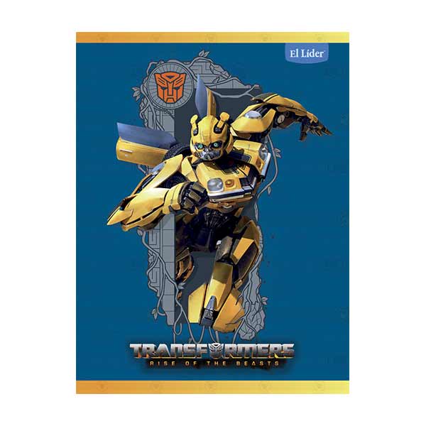 Cuaderno cosido grande Transformers 100 hojas El Líder