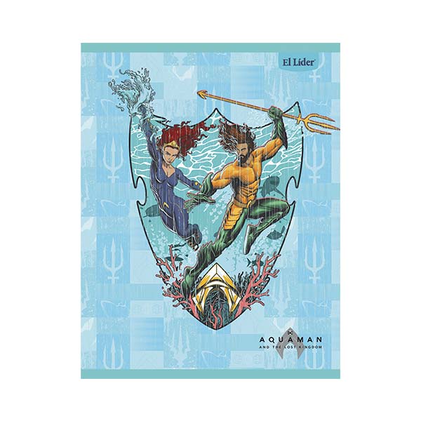 Cuaderno cosido grande Aquaman 100 hojas El Líder