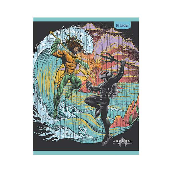 Cuaderno cosido grande Aquaman 100 hojas El Líder