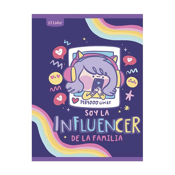 Cuaderno cosido grande Vania Bachur 100 hojas El Líder