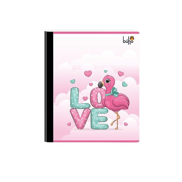 Cuaderno cosido grande femenino 100 hojas Buho