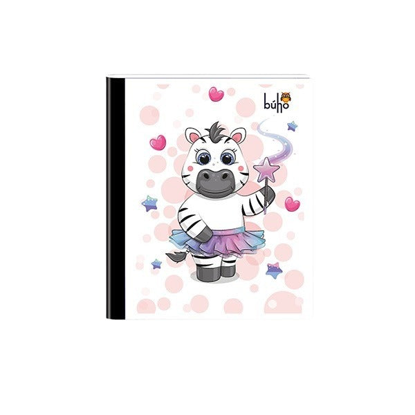 Cuaderno cosido pequeño femenino 100 hojas Buho