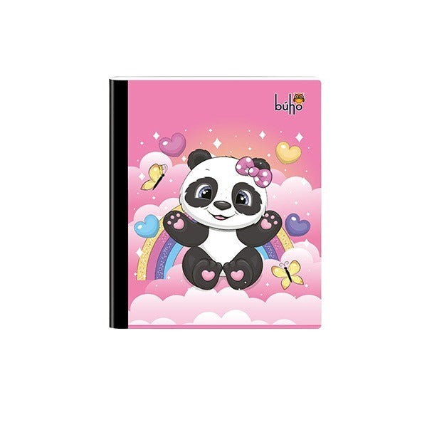 Cuaderno cosido pequeño femenino 100 hojas Buho