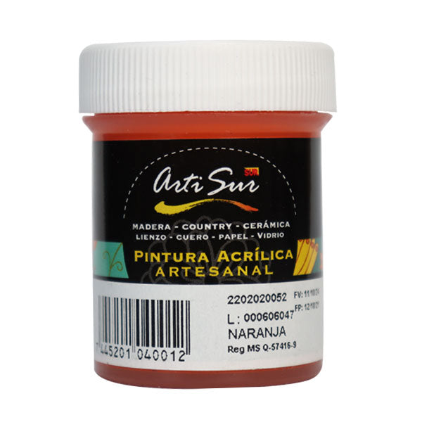 Pintura artesanal 30ml melón Artisur