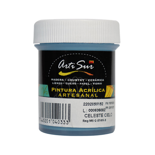 Pintura artesanal 30ml verde Artisur