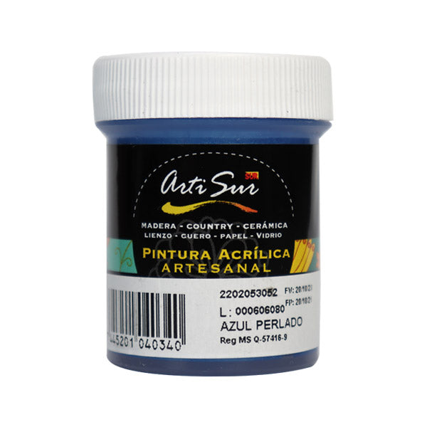 Pintura artesanal 30ml celeste cielo Artisur