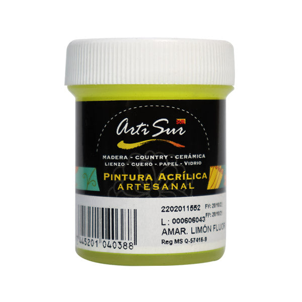 Pintura artesanal 30ml naranja Artisur