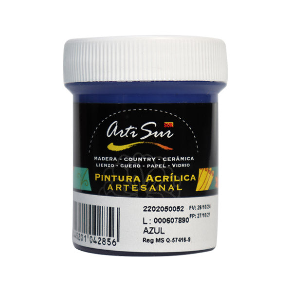 Pintura artesanal 120ml amarillo medio Artisur