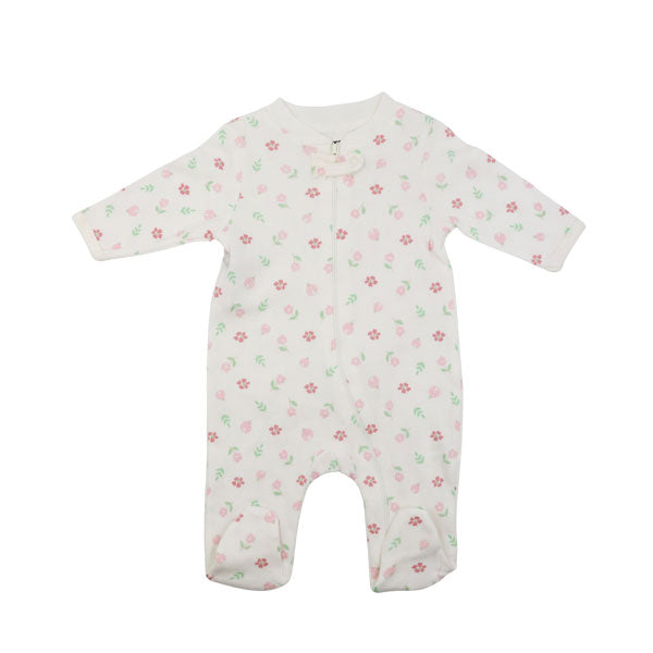 Pijama manga larga flores para niña 0-9 meses - Cutie Baby