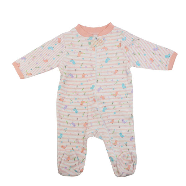 Pijama manga larga flores para niña 0-9 meses - Cutie Baby