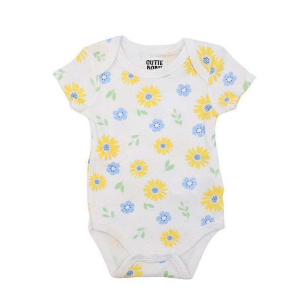 Set mamelucos manga corta para niña 0-9 meses - Cutie Baby