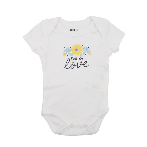 Set mamelucos manga corta para niña 0-9 meses - Cutie Baby