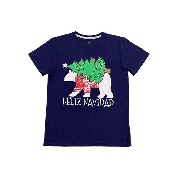 Camiseta navideña manga corta 2-8 niño - Miro Christmas