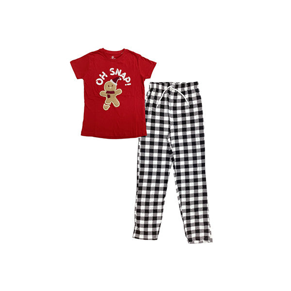 Pijama manga corta navideña 2-8 niña - Miro Christmas