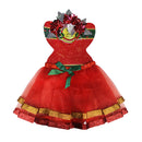 Falda para mascota anaranjado más vincha