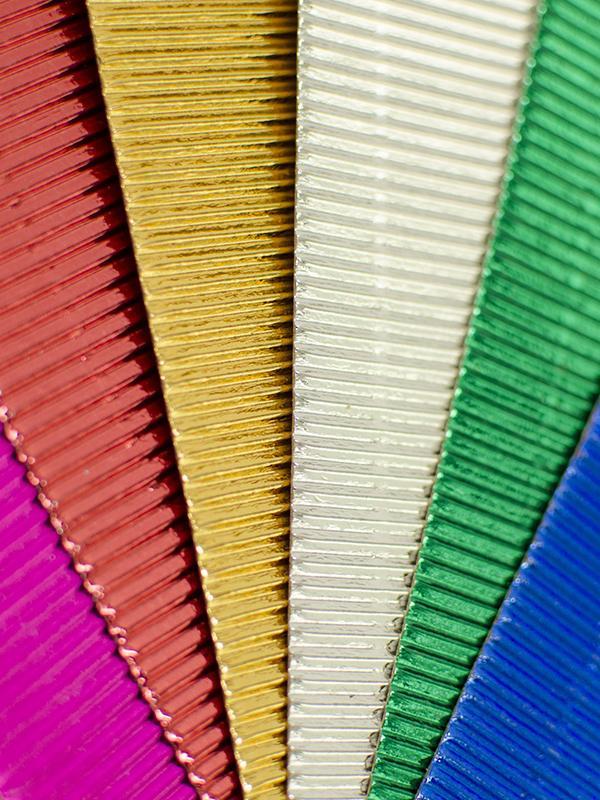 Cartulina Corrugada Metalizada A4 210 X 297 Mm Bas