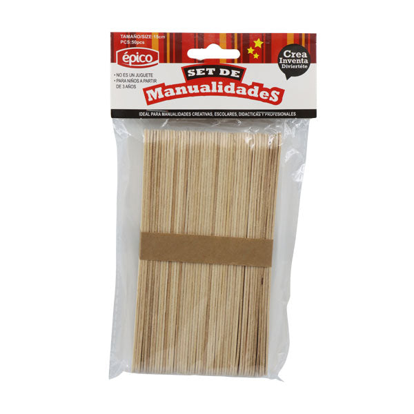 Paletas madera naturales