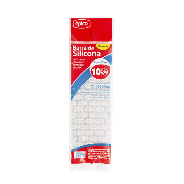 Silicon en barra delgada 10 unidades
