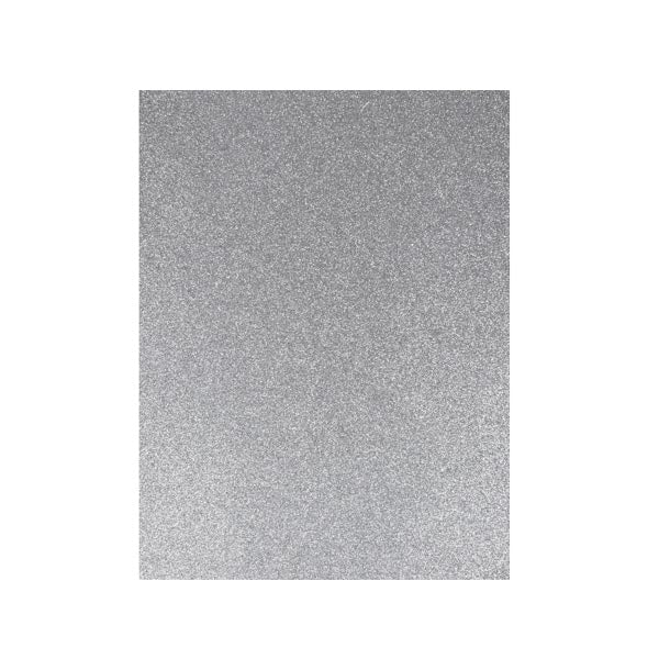 Foam escarchado carta 21.5x28cm plata Basic.