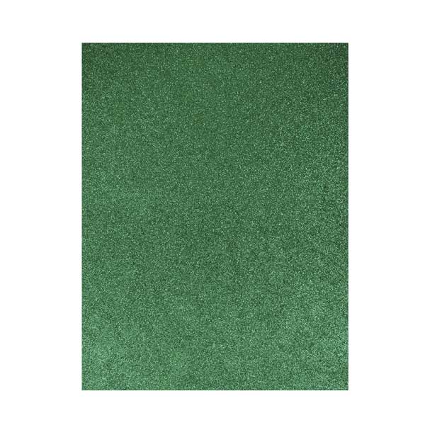 Foam escarchado carta 21.5x28cm verde Basic.