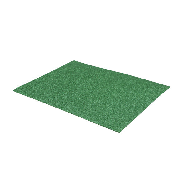 Foam escarchado carta 21.5x28cm verde Basic.