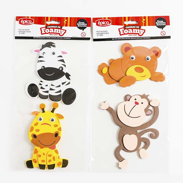 Sticker de foam 3D animales