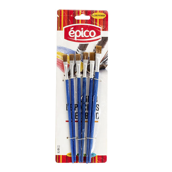 Pinceles set 6 unidades surtidos