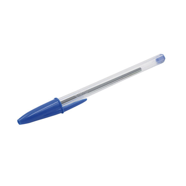 Bolígrafo cristal dura azul 12 unidades